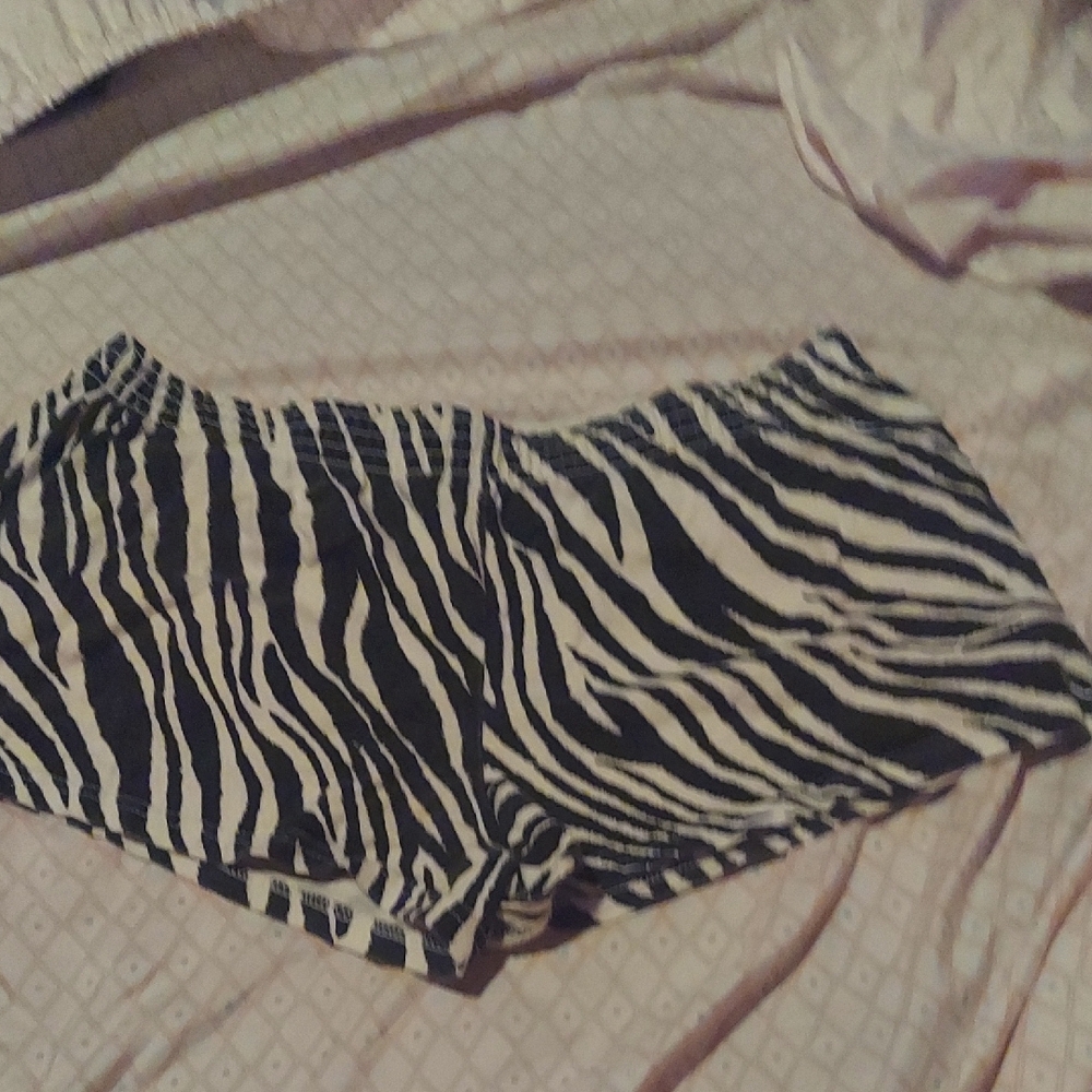 Zebra Print Women's Sleep Shorts